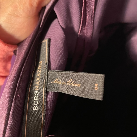 Mixed fabric bcbg halter cocktail dress - Picture 5 of 6